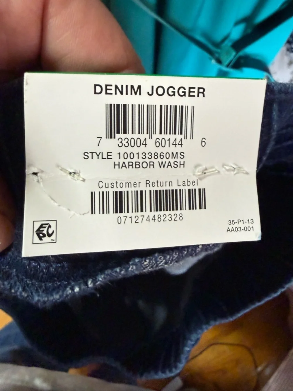 Charter Club Denim Joggers NWT - Picture 4 of 7